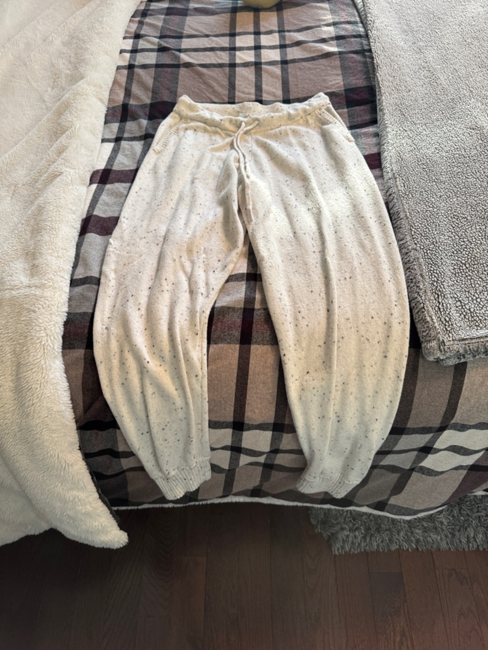 Haven Well Within Cream Speckled Knit jogger